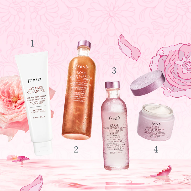 Gesichtswasser mit frischer Rose für intensive Feuchtigkeit