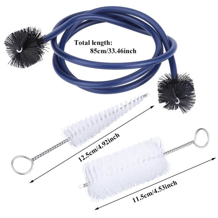 Kit per la pulizia della tromba - ZERODIS - 3 spazzole - Plastica - Leggero - Resistente