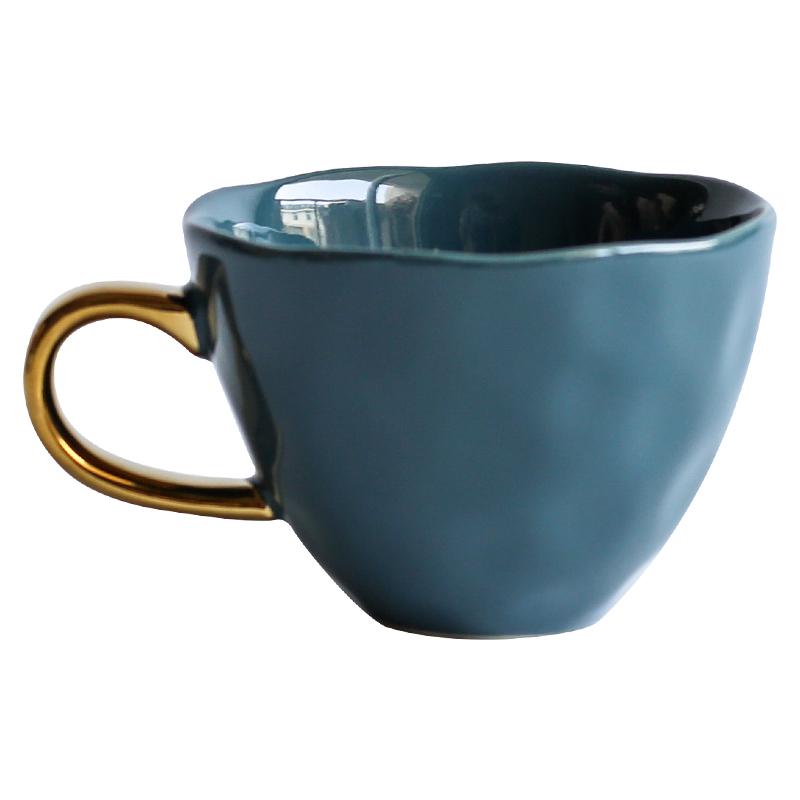 Mug isotherme bleu pour chocolat chaud, idéal pour les relations à distance, cadeau pour une meilleure amie, style nordique élégant GG50mk