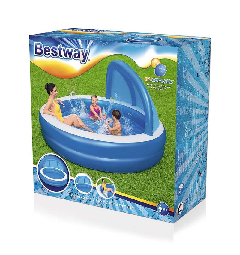 Bestway Family Inflatable Swimming Pool 241x241x140cm 54337