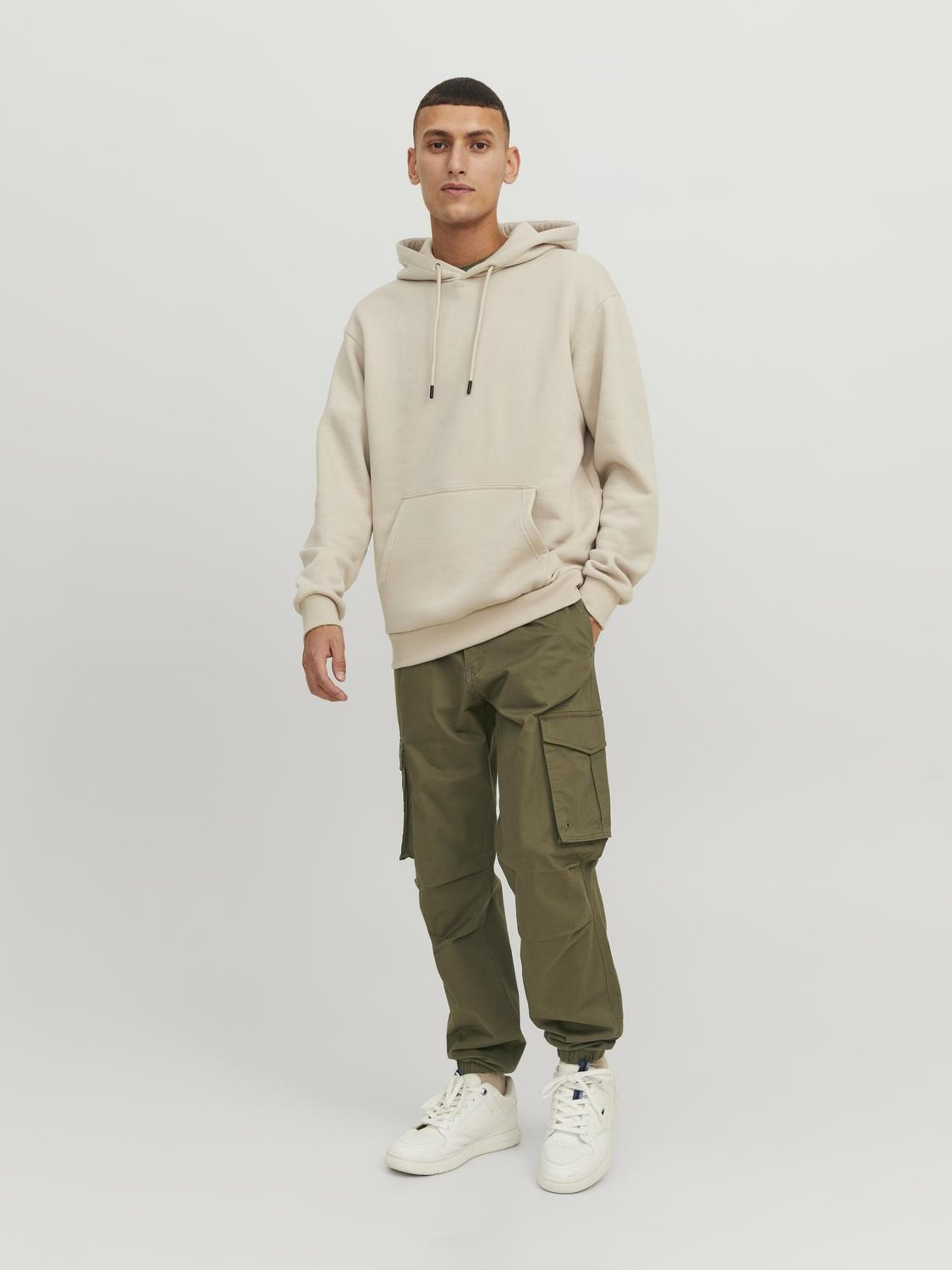 Jack & Jones JPSTKANE JJNOAH CUFFED - Cargobroek - olijfgroen