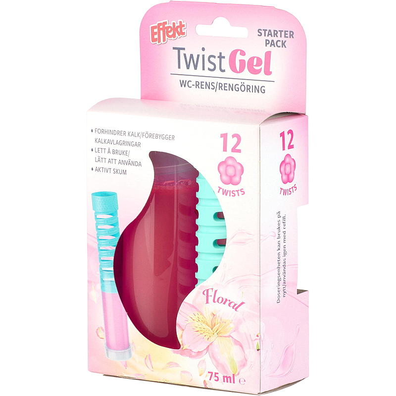 Effekt WC-rengöring Twist gel 75 g Blomeffekt