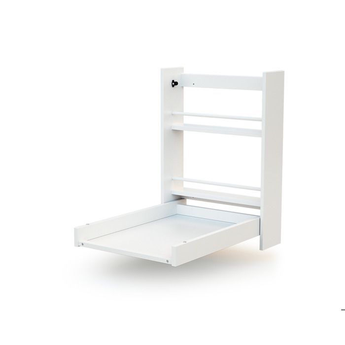 AT4 - EAZY White Wooden Wall-Mounted Folding Changing Table - One Size