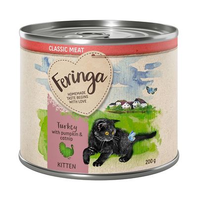 Feringa Classic Fleischmenü Kitten Sparpackung 24 x 200 g