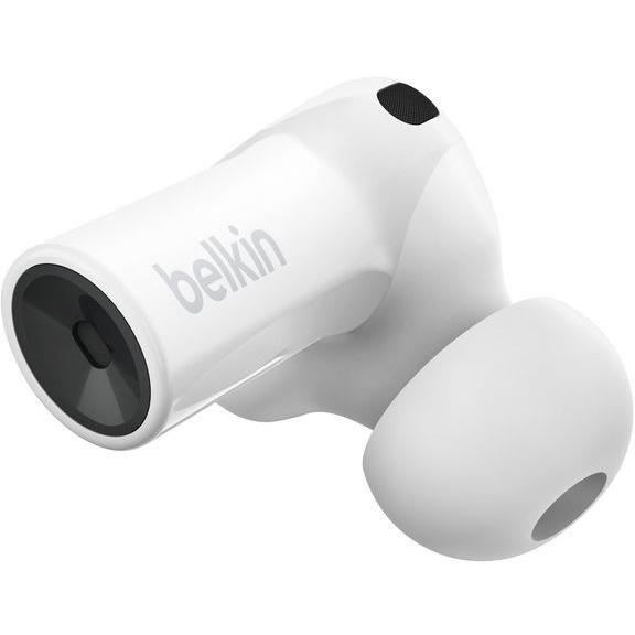 BELKIN SOUNDFORM™ Freedom – Kabellose Ohrhörer mit kabellosem Ladecase – Umgebungsgeräuschunterdrückung – Weiß