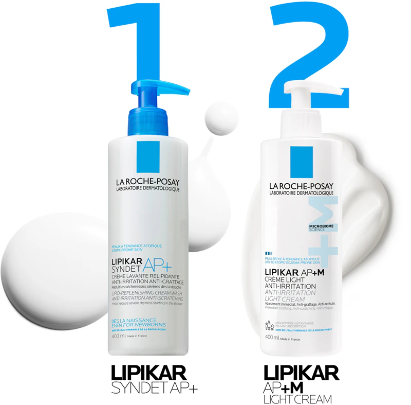 La Roche-Posay Lipikar AP+M Light Cream – lipidauffüllende Creme für trockene und atopische Haut