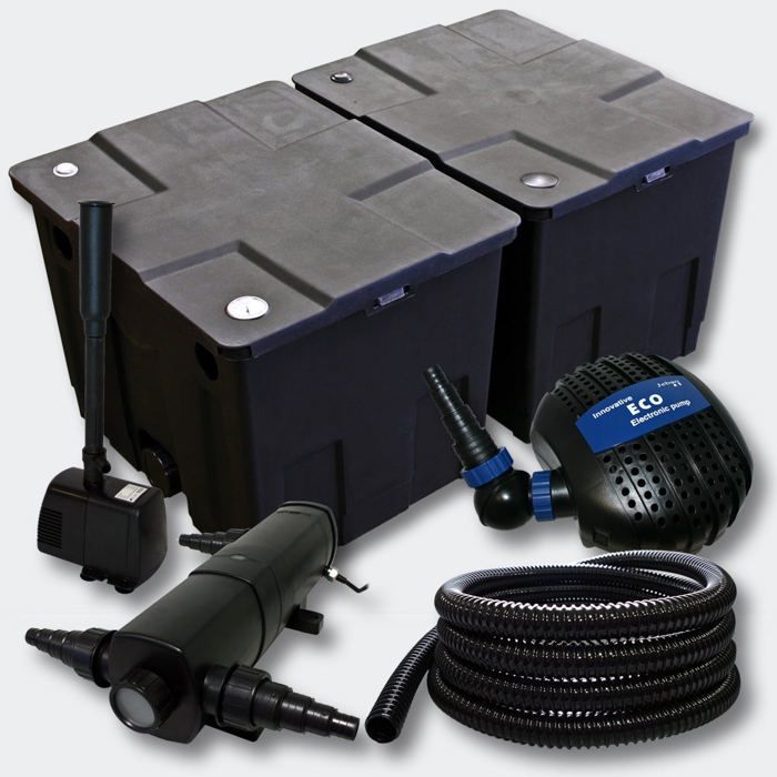 Kit de filtración para estanque de 60000 l, bomba UVC ecológica de 36 vatios, Fountain 4216495