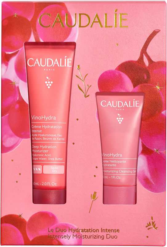 Kit de presente Caudalie Moisturizing Duo para pele desidratada
