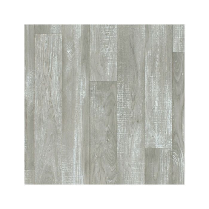 Suelo vinílico gris claro con aspecto de madera - rollo de 2 m x 3 m
