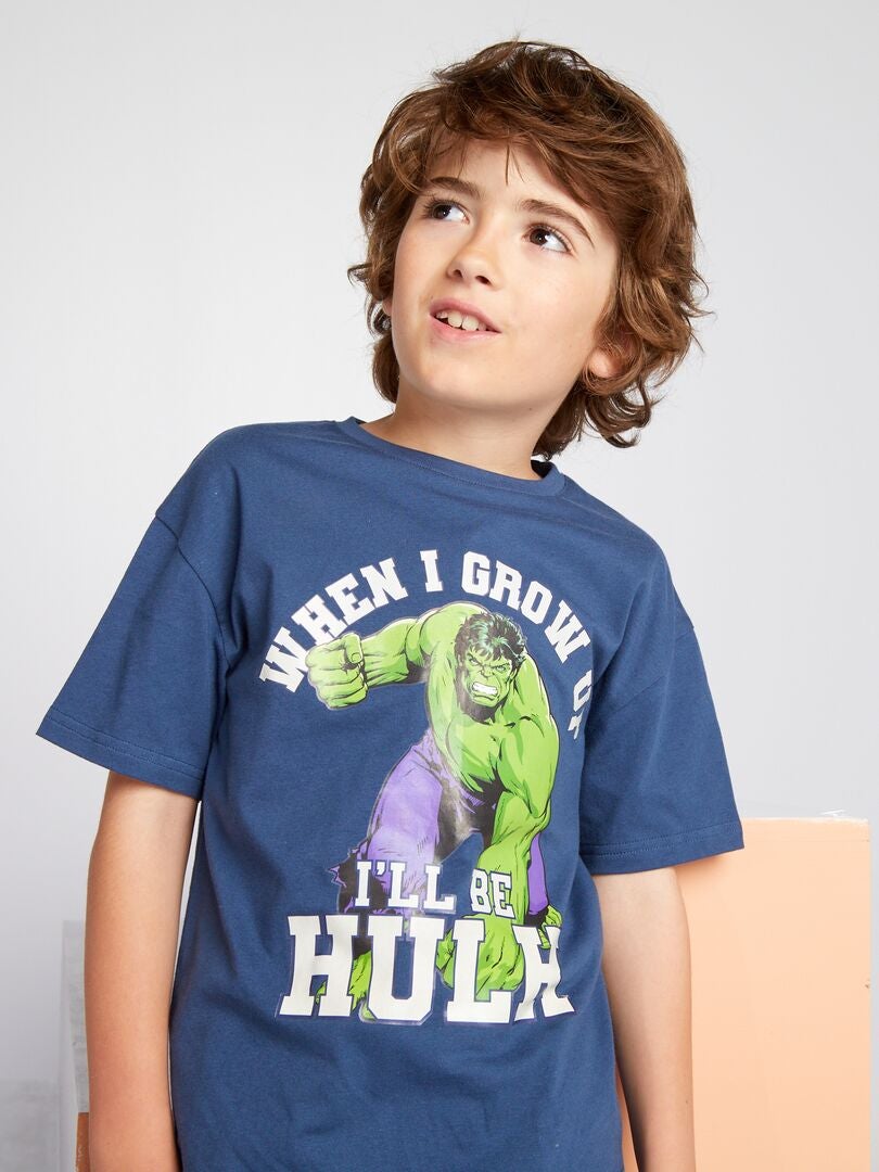 'Hulk' T-shirt met korte mouwen - Blauw