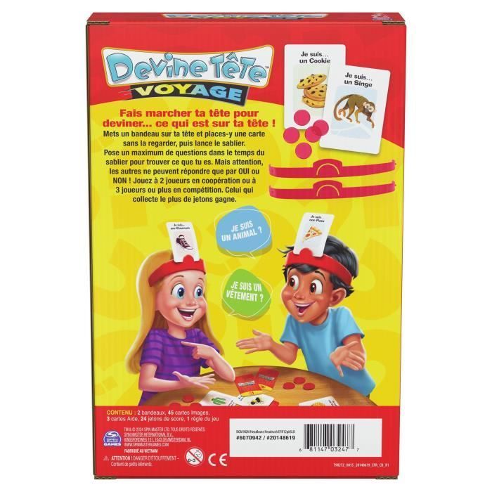 Devine tête Voyage - Jeu de société famille - dès 6 ans
