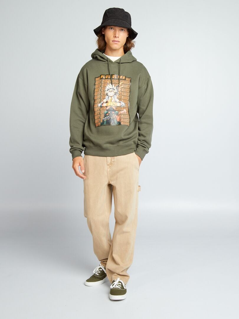 Bluza z kapturem My Hero Academia – khaki