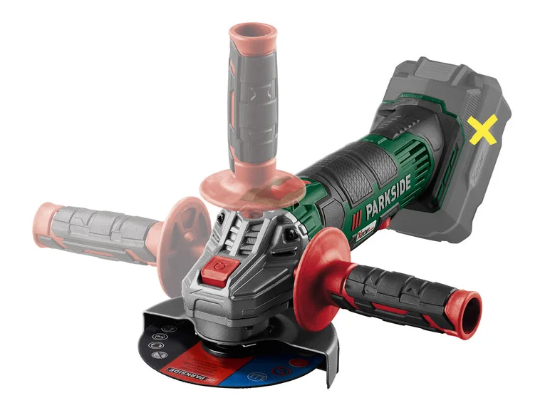 Polizor unghiular fără fir PARKSIDE® PWSA 20-Li F4, 20 V