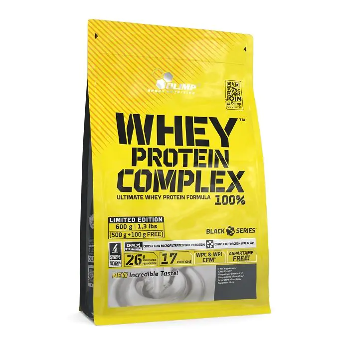 Olimp Whey Protein Complex 100% smak truskawkowy proszek, 600 g