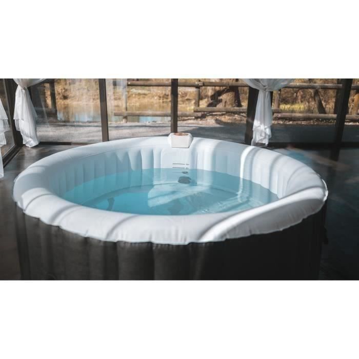 Spa inflável SUNSPA - AF01 - 208 x 65 cm - 6 lugares - Redondo (Acompanha filtro, cadeado, tapete para o chão e capa)