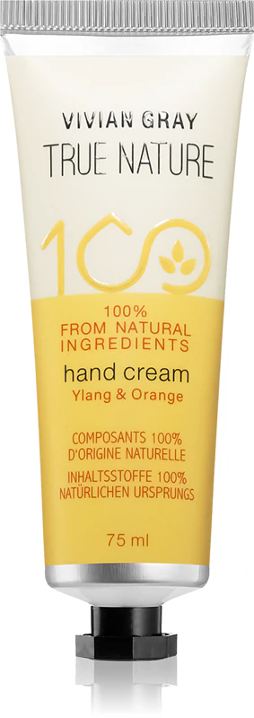 Creme hidratante para mãos Vivian Gray True Nature Ylang & Orange
