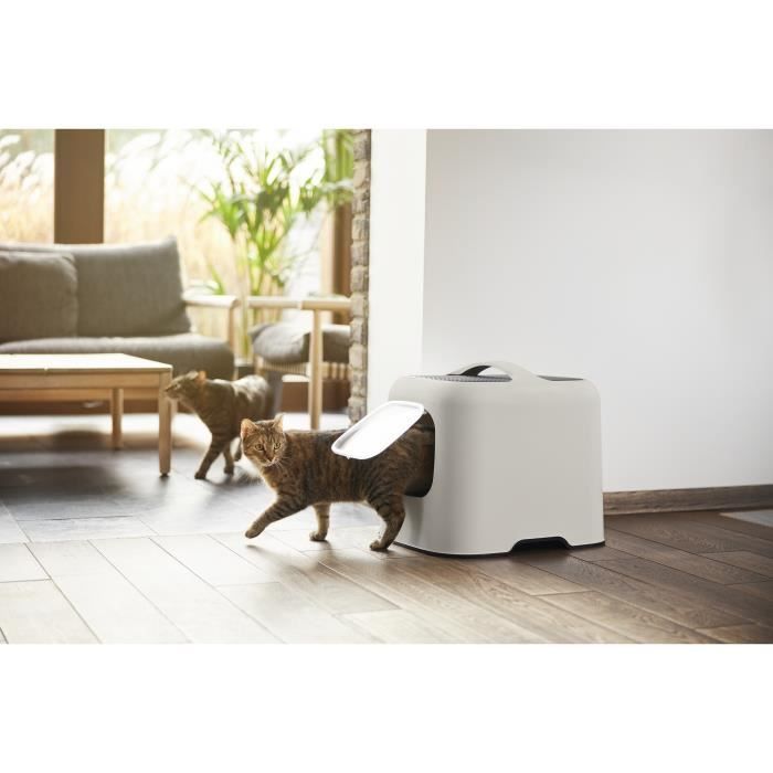 ROTHO - Cat litter box 51 x 39 x 40 cm - Litter tray - Cappuccino