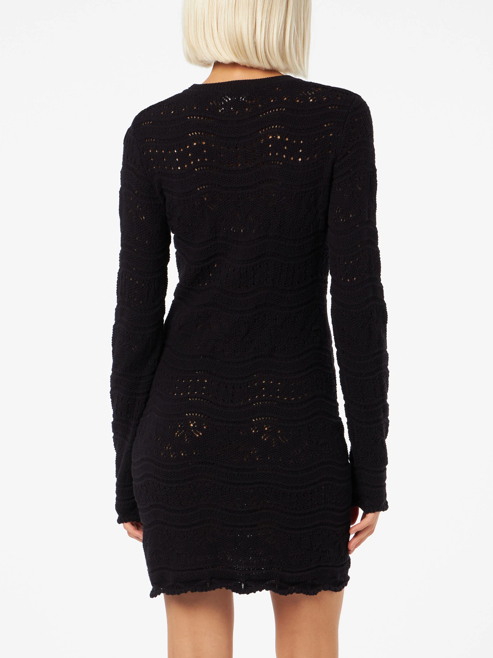 Miniabito Imany in maglia di cotone nero