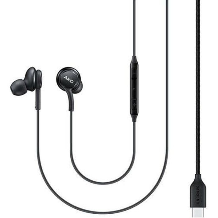 Auriculares intrauditivos SAMSUNG AKG EO-IG955 con conector USB tipo C y micrófono con cable para GALAXY NOTE - Negro