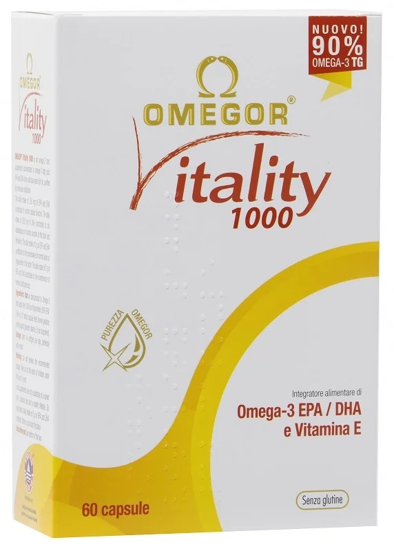 OMEGOR Omegor Vitality 1000 60 capsules Voedingssupplement met vetzuren