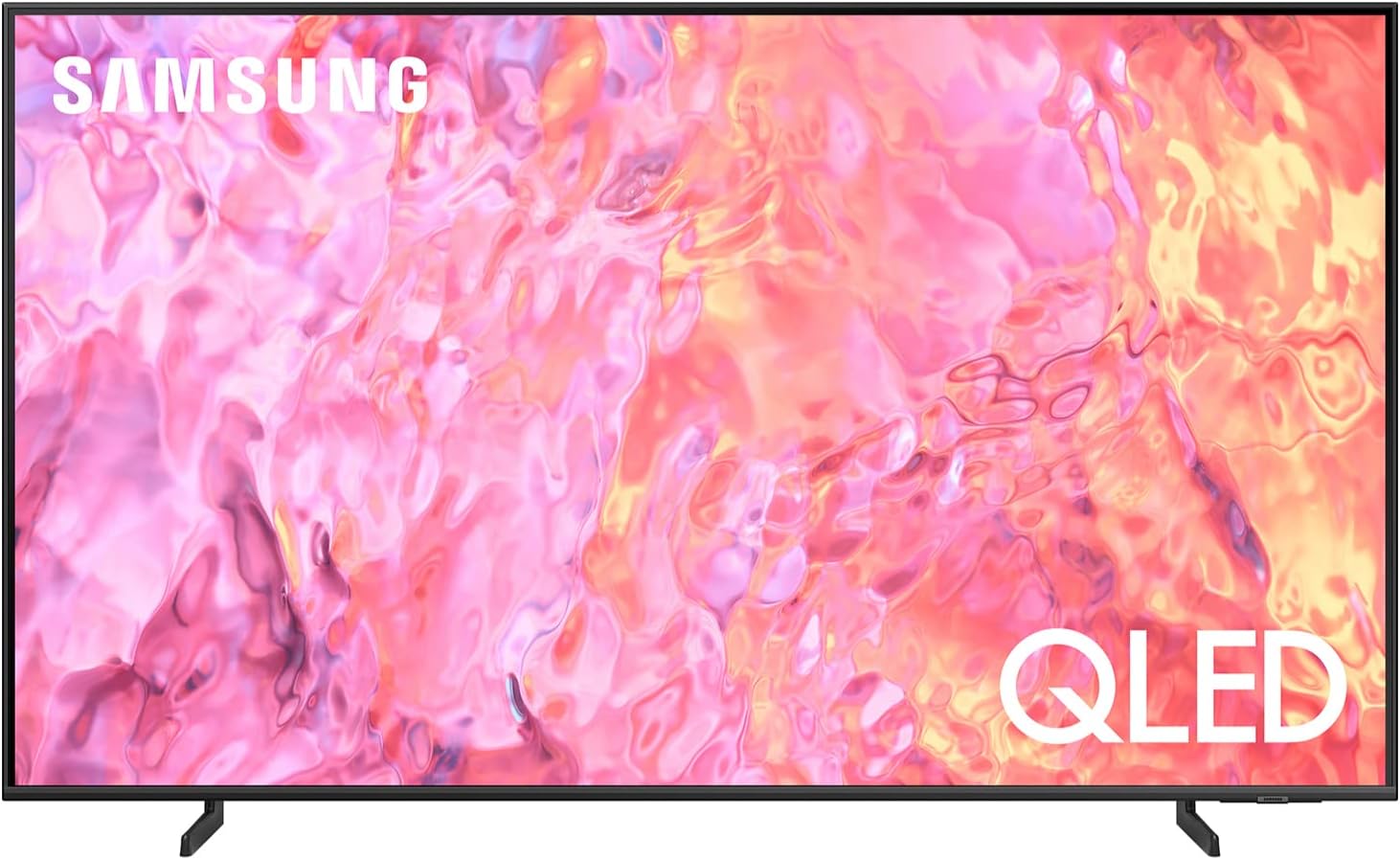 SAMSUNG 32-tums QLED 4K Q60C-serien Quantum HDR, dubbla LED-skärmar, objektspårning Sound Lite, Q-Symphony, rörelseaccelerator, spelhubb, smart-TV med inbyggd Alexa (QN32Q60C, 2023 års modell), titangrå