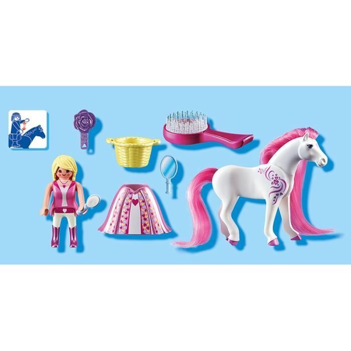 PLAYMOBIL 6166 Pink Princess with Horse to Style