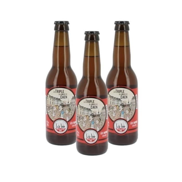 Bière bio -  La triple a la mode de Caen - 9% 3x33cl - Made in Calvados