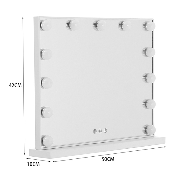 Livingandhome Schminkspiegel mit LED-Beleuchtung