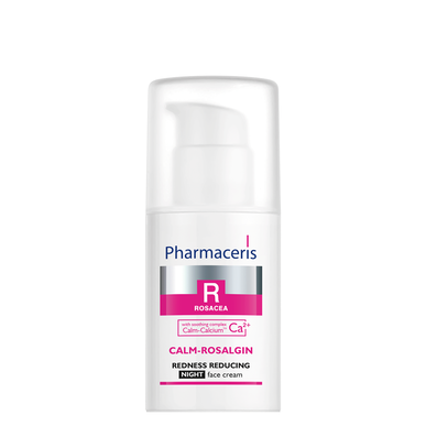 „Pharmaceris R Rosacea Calm-Rosalgin“ veido kremas nakčiai nuo rožinės ir eritemos, 30 ml