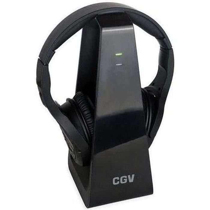 Wireless TV & Hi-Fi Headphones - CGV - HEL PRELUDE 2 - Black - Headband - Volume Controls