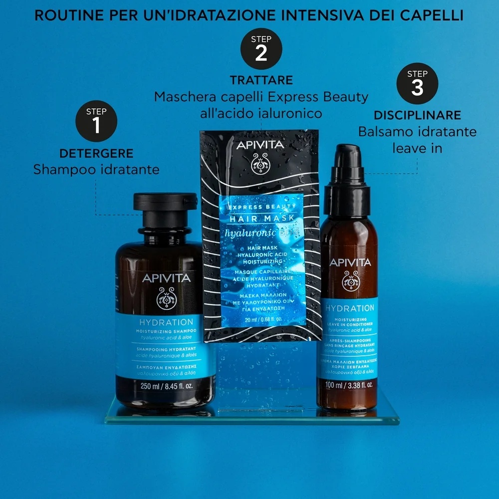 APIVITA Apivita Express Beauty Máscara Capilar Hidratante com Ácido Hialurônico 20 ml