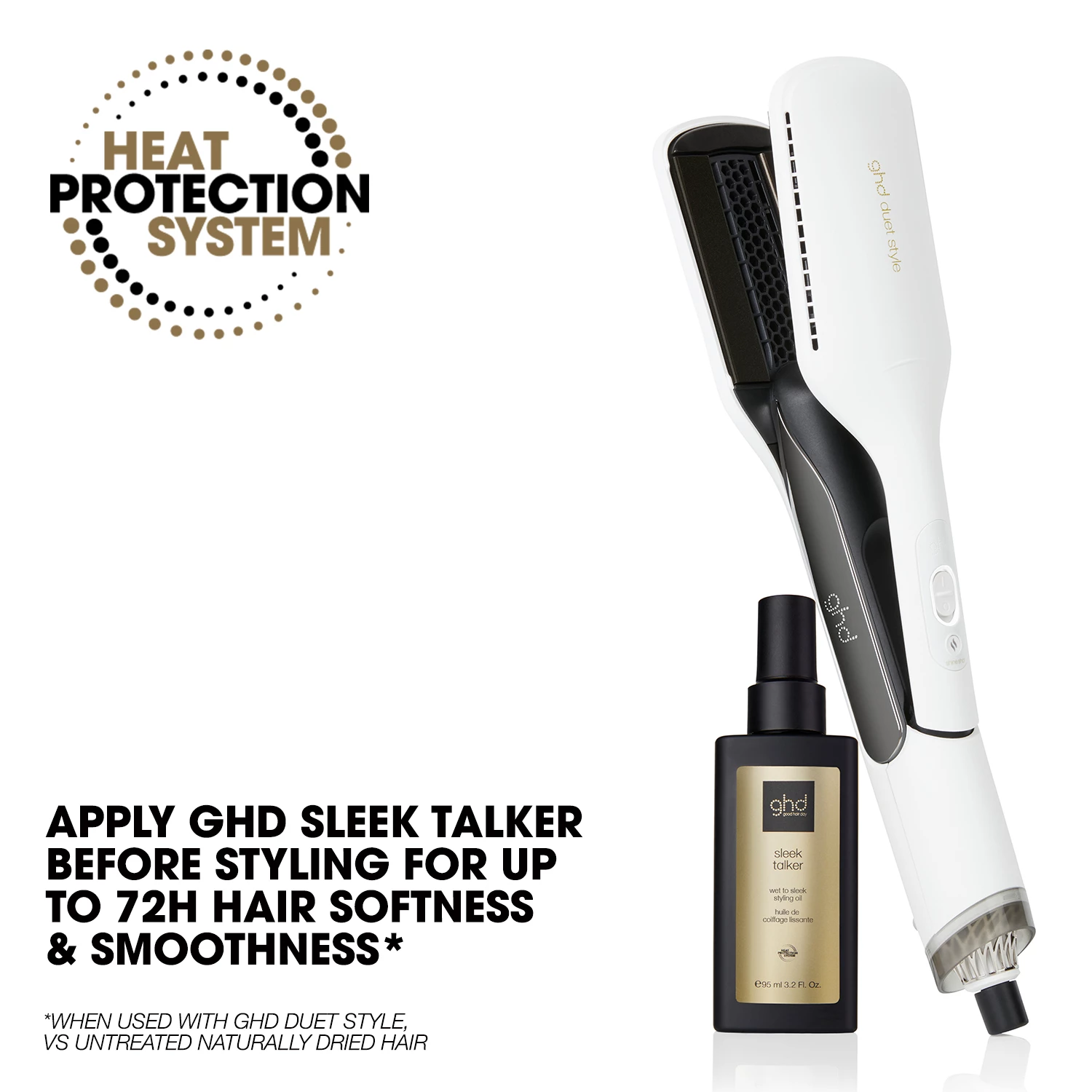 Duet Style — 2 vienā karstā gaisa veidotājs, balts — ghd