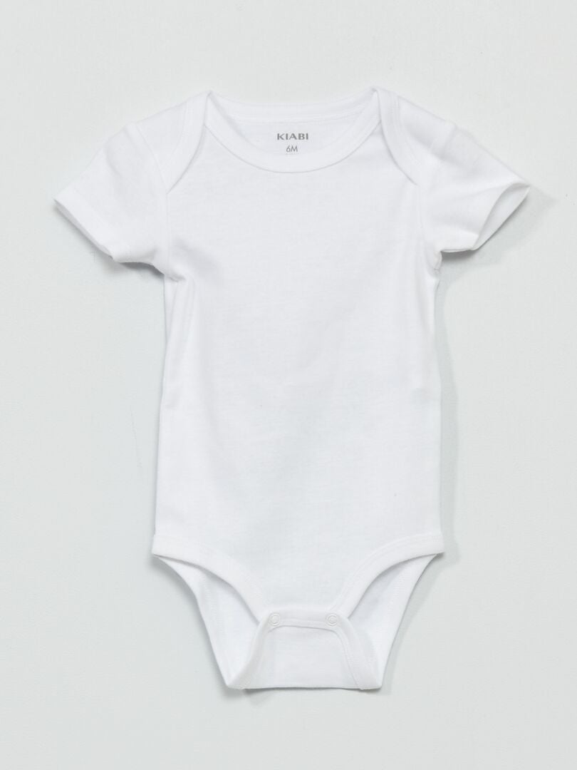 Conjunto de 3 bodys de punto - Blanco