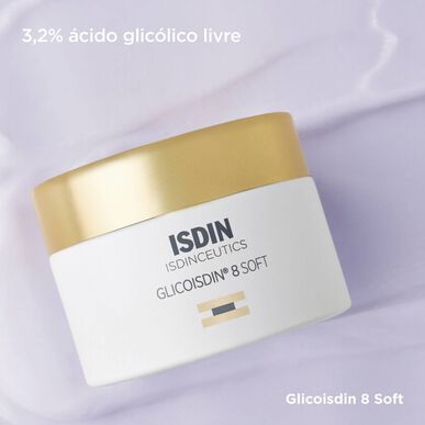 Isdinceutics Renew Glicoisdin 8 Soft Cream Gezichtscrème met peeling- en gladmakende werking 50 g