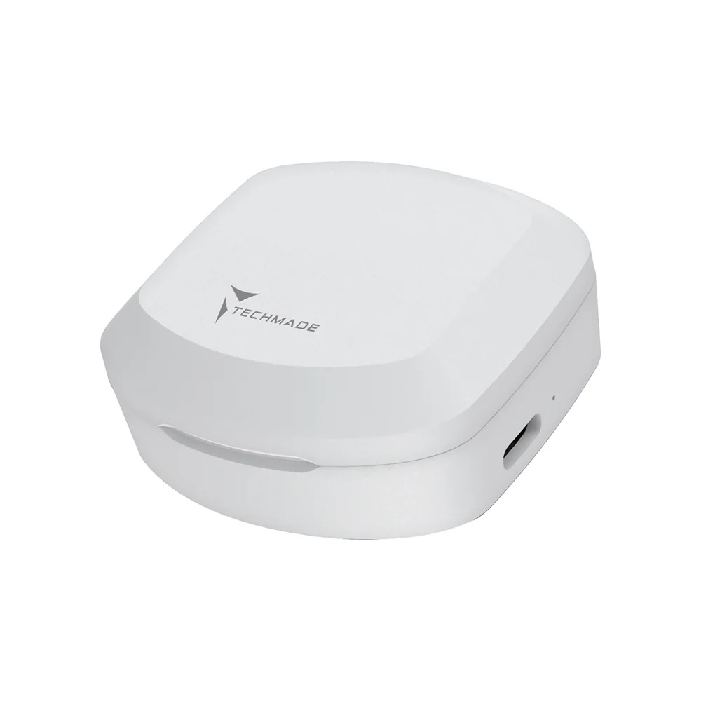 TECHMADE Écouteurs sans fil Techmade blancs que vous pouvez toujours avoir avec vous