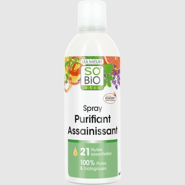 So'Bio Étic Arôma Spray Habitat Purifiant Assainissant aux 21 Huiles Essentielles Bio 300ml