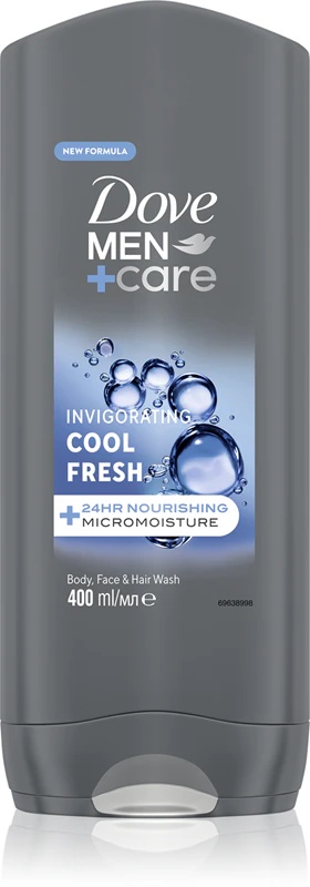 „Dove Men+Care Cool Fresh“ dušo želė kūnui ir veidui