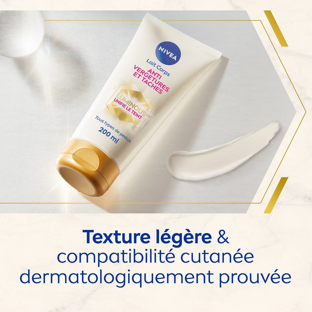 NIVEA Luminous 630 - Lait Corps Anti-taches et Anti-vergetures