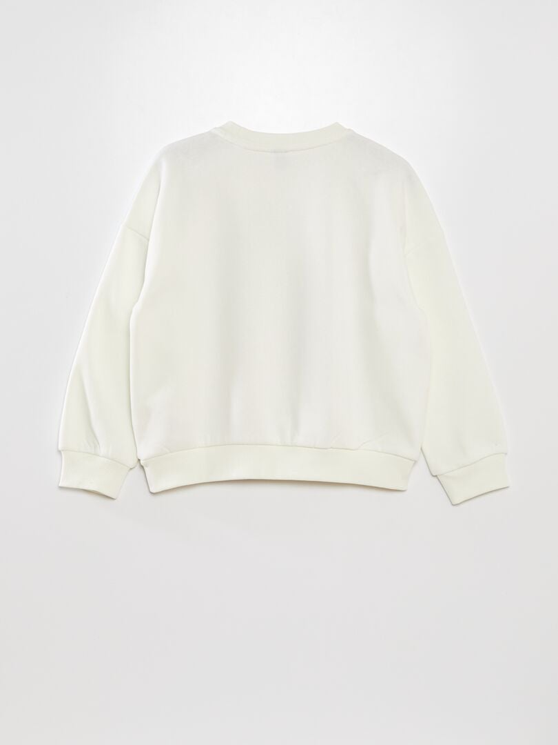 Manga-geïnspireerde sweater - WIT