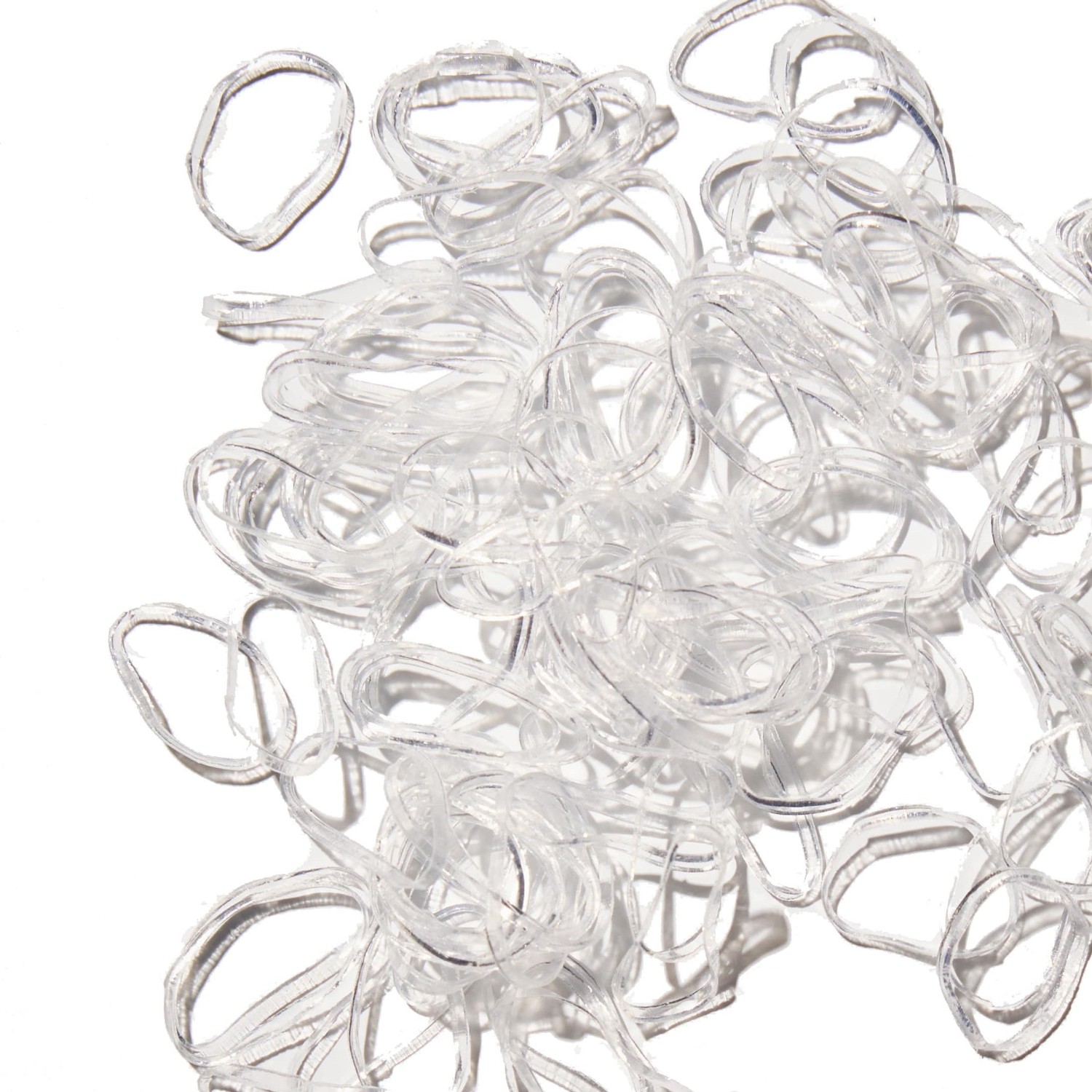 Hairlust Snag-Free Elastic Hair Ties, Clear