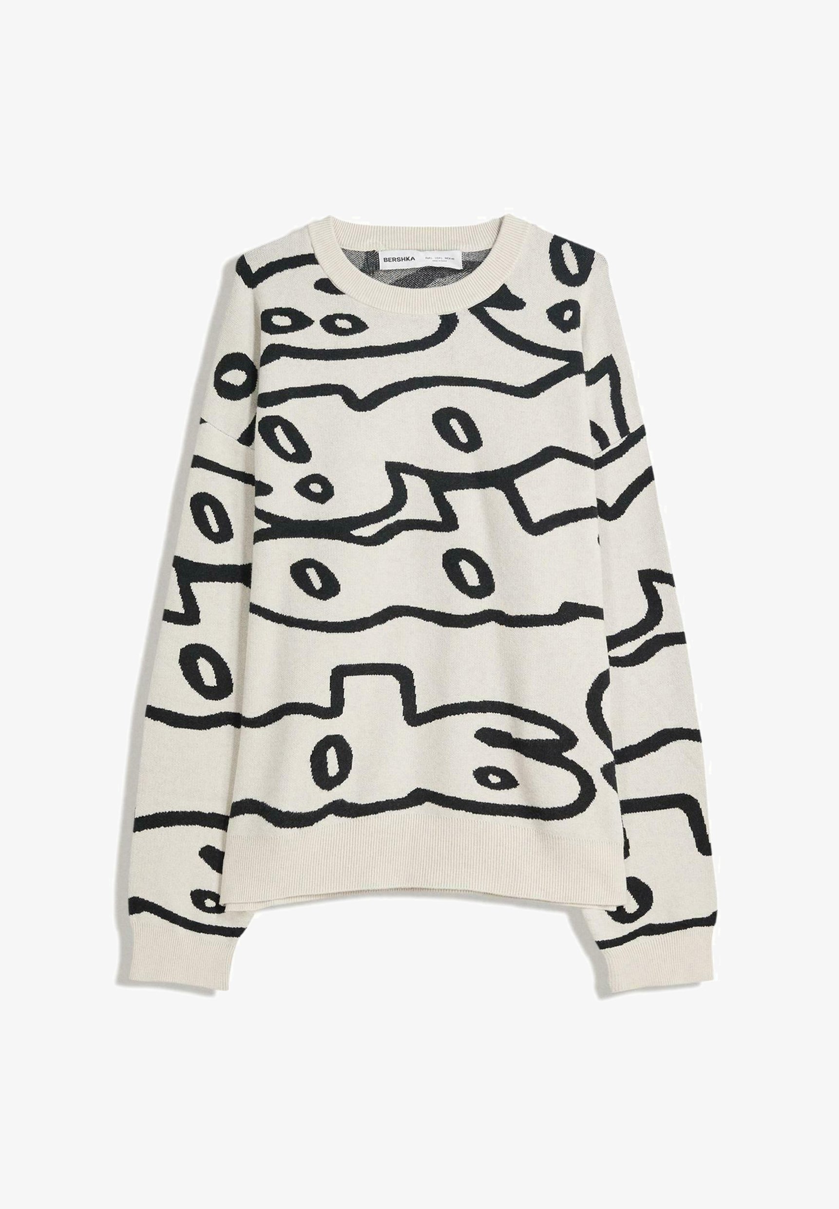 Bershka PRINTED - Trui - wit