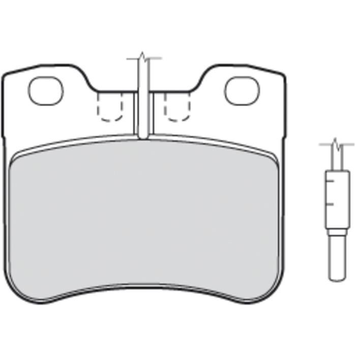 Pastillas de freno de primera generación para Peugeot 106 - VALEO - 301156