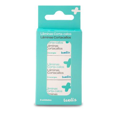 Wellsin kovettumaleikkuri pedikyyriin (9 kpl)