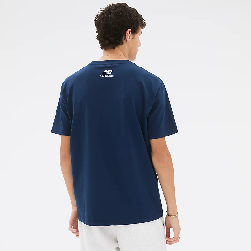 Camiseta masculina NB Athletics Intelligent Choice - ÍNDIGO NATURAL