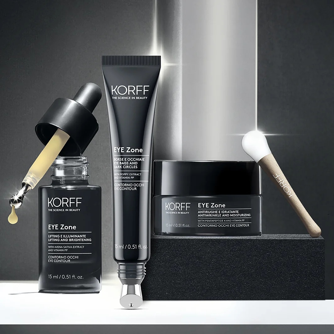 KORFF Eyezone Anti-Falten-Augencreme 15 ml – Feuchtigkeitsspendend und regenerierend