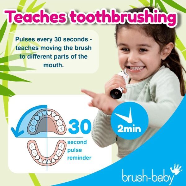Brush Baby WildOnes™ Panda lasten ladattava hammasharja