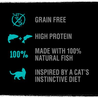 CRAVE Trockenfutter für ausgewachsene Katzen mit Lachs und Weißfisch