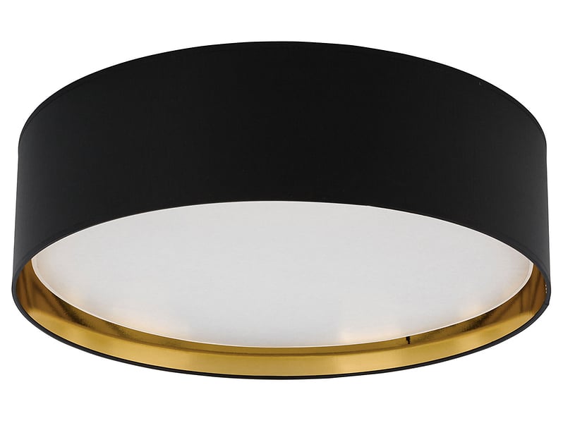 Lampa sufitowa Bilbao 4-punktowa tkaninowa czarna