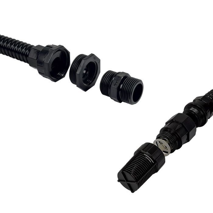 Tuyau aspiration flexible 7 mètres pour pompe à eau-diamètre 22mm avec crépine et clapet anti-retour