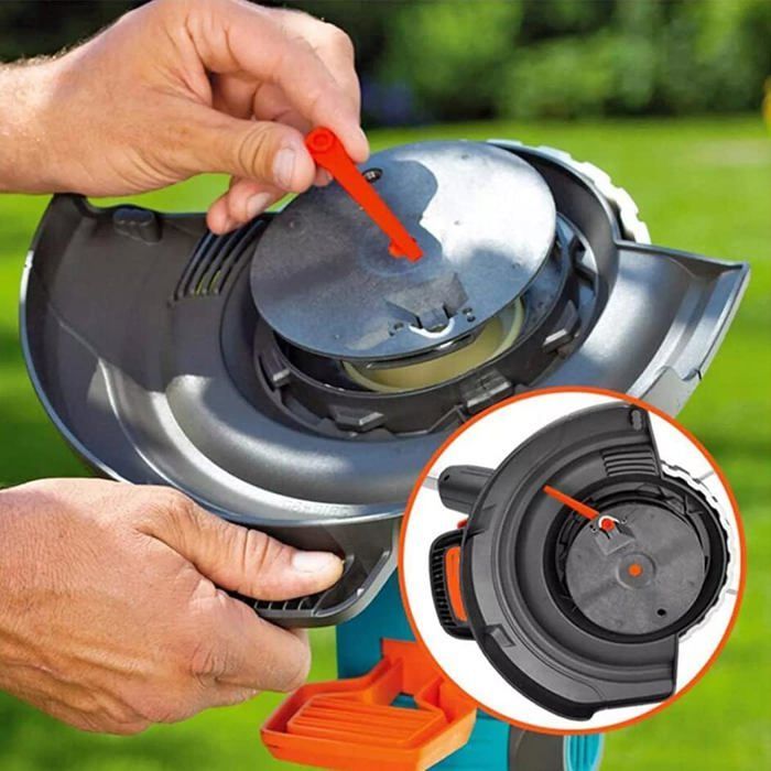 Paquete de 100 cuchillas de 70 mm para desbrozadoras Gardena 9823, 9825, 9820 y 9821.